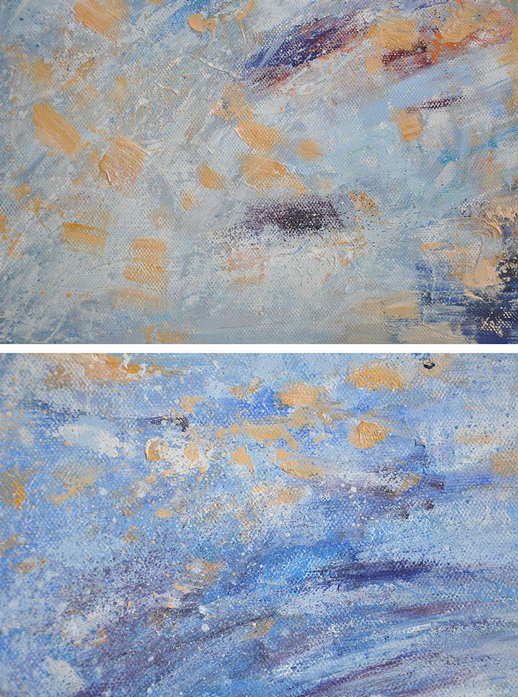 Abstract Painting Extra Large Canvas Art,Abstract Landscape Oil Painting,Abstract Art Decor Large Canvas Painting,Blue,Grey,Red,Earthy Yellow ,White - Click Image to Close